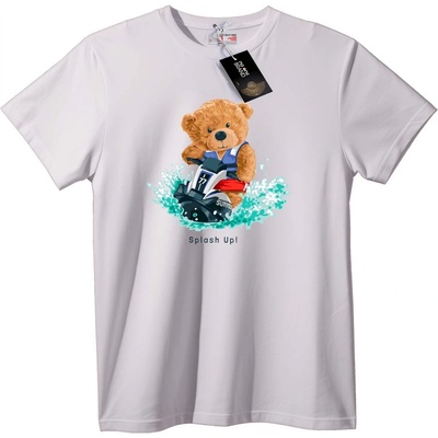NOONEBRAND Тениска Плюшено мече джет ски - L, Black