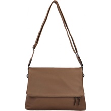 Trendy dámská koženková crossbody kabelka Zareen khaki