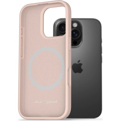 AlzaGuard Silicone Case Compatible with Magsafe pre iPhone 16 Pro ružový (AGD-PCMS25P)