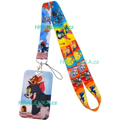 Šňůrka na krk 22417 s cedulkou Tom a Jerry
