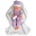 Moni Кукла-бебе Moni Toys - С лилаво боди и бяло одеяло, 41cm (109293)