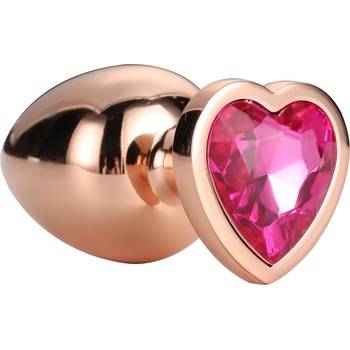 Image 1 of DreamToys Gleaming Love Plug Rose Gold Medium