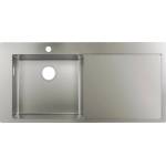 Hansgrohe Кухненска мивка Hansgrohe S71 от неръждаема стомана 104.5x51 см с ляв отцедник (43331800) Мивка за вграждане