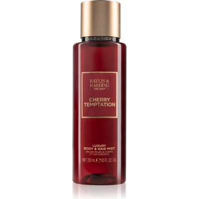 Baylis & Harding The Edit Cherry Temptation парфюмиран спрей за тяло Cherry, Jasmin & Sandalwood 250ml