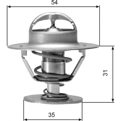 Termostat, chladivo GATES TH00682G1