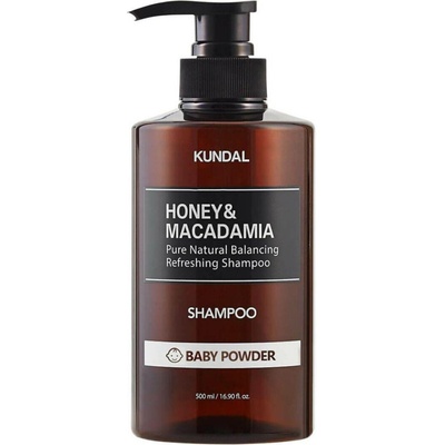 Kundal Honey & Macadamia osvěžující vlasový šampon s bílým pižmem 500 ml