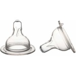Canpol Силиконови биберони с разрез Canpol - Easy Start, Anticolic, 6+ месеца, 2 броя (21/733c) - baby