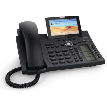 Snom SNOM D385 IP телефон, SIP VoIP, с цветен дисплей и динампрожектор за камерани клавиши (00004340)