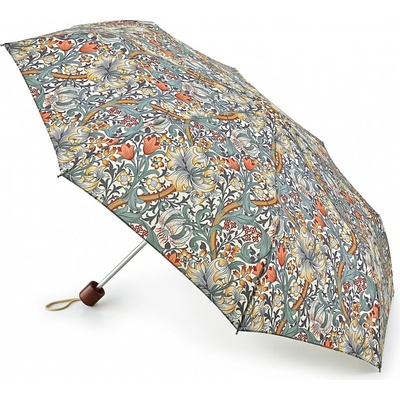 Fulton skládací deštník William Morris Minilite 2 GOLDEN LILY SLATE MANILLA L757