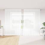 Pure Line Home Готово бяло дантелено перде с флорален мотив Лале, височина 260 см