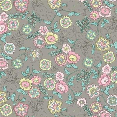 GEKKOFIX 13422 Samolepící tapety Fleur hnědý podklad rozměr 45 cm x 15 m