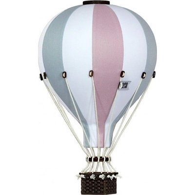 Super balloon dekoračný lietajúci balón ružová/šedozelená