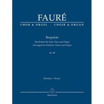 Requiem op.48 KA úpravu pre sóla zbor a organ