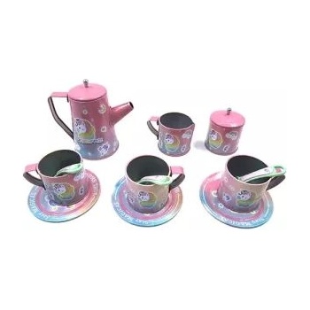 Man Yuk Toys Метален сервиз за чай с модел на еднорог