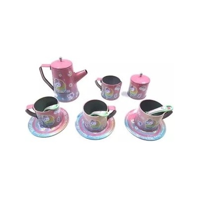 Man Yuk Toys Метален сервиз за чай с модел на еднорог
