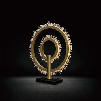 ELMARK Corona led НАСТОЛНА ЛАМПА 22w 3000k, ЗЛАТО (955corona2230tgd)