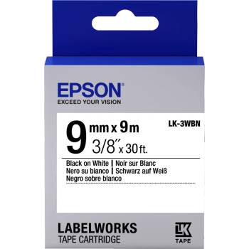 Epson LK-3WBN етикетна лента Черен на бял фон (C53S653003) (C53S653003)