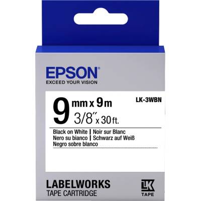 Epson LK-3WBN етикетна лента Черен на бял фон (C53S653003)