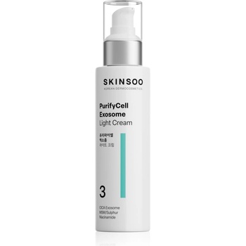 SKINSOO PurifyCell Exosome Light Cream лек хидратиращ крем с матиращ ефект 120ml