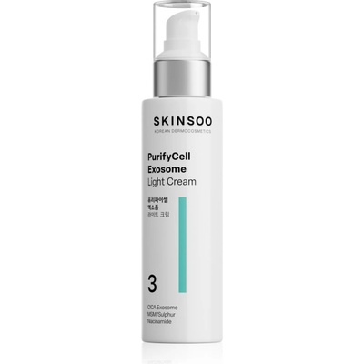 SKINSOO PurifyCell Exosome Light Cream лек хидратиращ крем с матиращ ефект 120ml