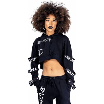 Image 1 of HEARTLESS дамско худи heartless -sad girl club- ЧЕРЕН - poi1186