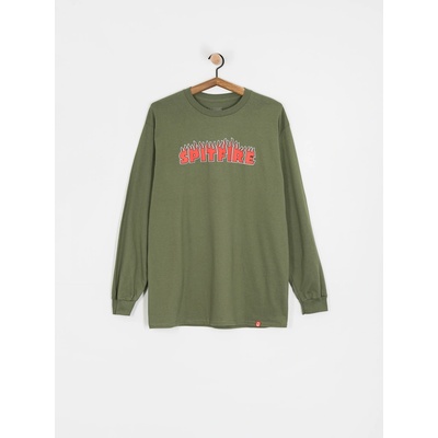 Spitfire Demonseed Script military green/red black & white print