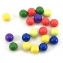 Teddies Kuličky cvrnkací nerozbitné asst 3 barvy v látkovém pytlíčku