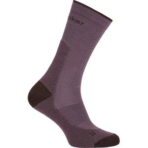Icebreaker Дамски туристически чорапи Icebreaker Women's Merino Hike+ Ultralight Crew Walking socks - Grey Plum / Bittersweet - размер 38-40 (EU) (201-9239-0312)