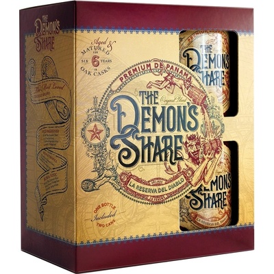 The Demon`s Share Rum 6y 40% 0,7 l (dárčekové balenie 2 poháre)