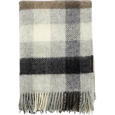 Klippan Vlněný pléd Gotland multi grey Šedá 130x200