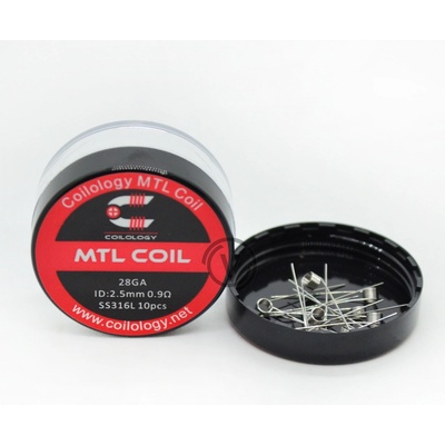 Coilology Předmotané spirálky MTL SS316L 0,9ohm 10ks – Zboží Mobilmania