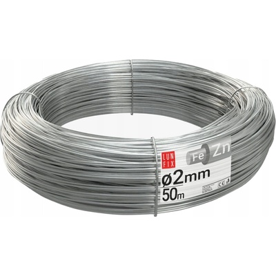 Napínací pozinkovaný drát Lun Fix 50 m x 2 mm