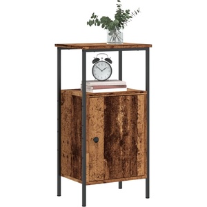 vidaXL Нощно шкафче от старо дърво 41x31x80 cm Инженерна дървесина (857246)