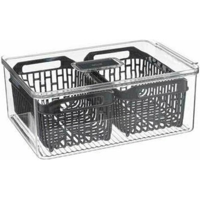 Organizér do chladničky s košem Tidy 32x22,5 cm