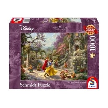 Schmidt Spiele Thomas Kinkade Studios: Painter of Light - Disney Schneewittchen - Tanz mit dem Prinzen (1000 Teile)