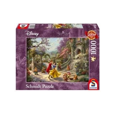 Schmidt Spiele Thomas Kinkade Studios: Painter of Light - Disney Schneewittchen - Tanz mit dem Prinzen (1000 Teile)