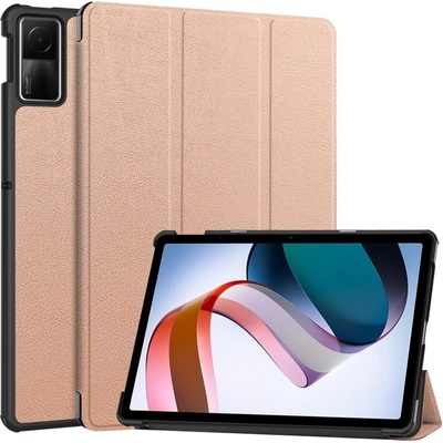 Vsetkonamobil 63771 LEATHER Zaklápací kryt pre Xiaomi Redmi Pad SE ružovozlatý