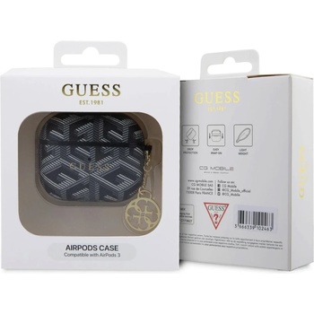 Image 1 of GUESS Калъф за Airpods Guess PU G Cube Charm Case за AirPods 3 - Черен (3666339194369)