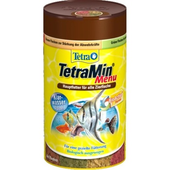 Tetra TetraMin Menu - Четири различни вида храна за тропически рибки в четири отделения - 250 мл