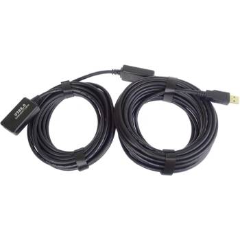 PremiumCord Активен кабел usb-a 2.0, удължител, повторител, a - a, m/f, 10 м, черен ku2rep10 (ku2rep10)