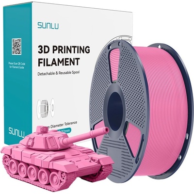 Sunlu PLA филамент Sunlu High Speed PLA+, 1.75 mm, 1.0 kg, Pink