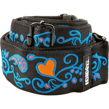 Dunlop JH24 Hendrix Blacklight Monterey Blue Колан за китара (JH24)