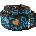 Dunlop JH24 Hendrix Blacklight Monterey Blue Колан за китара (JH24)