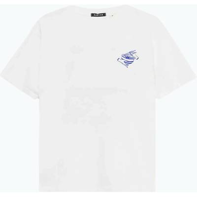 Pánské tričko Kaotiko Washed Suara Ramen white / blue