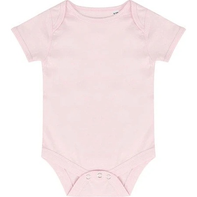 Larkwood Kojenecké body s krátkým rukávem LW Pale Pink