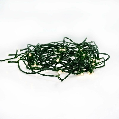 Solight LED venkovní vánoční řetěz 100LED 10m 3m přívod 8 funkcí IP44 3x AA teplá bílá – Sleviste.cz