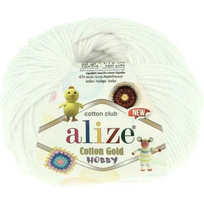 Alize Cotton Gold Hobby New 55 bílá