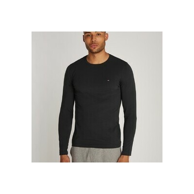 Tommy Hilfiger Stretch Slim Fit Long Sleeve Tee černá