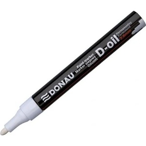  Маркер с лаков ефект Донау Donau 2.8 mm за стъкло и желязо, ВАР - Бял