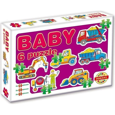 DOHÁNY Baby Zvieracie hlavičky 6v1 2-4 dielov